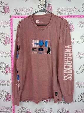 YR long sleeve graphic top Washed Mauve Graphic Long Sleeve Tee